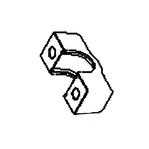TORO - 127-0553 - SUPPORT-BEARING CROSS SHAFT (REAR) - Original Part - Image 1