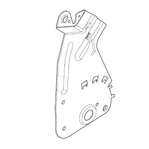 127-6877-03 - PLATE-REAR LEFT HAND (HOC) - TORO Genuine OEM Part