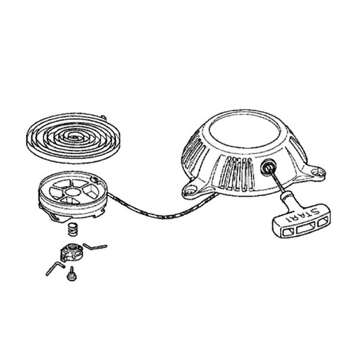 TORO - 132-0482 - STARTER ASSEMBLY-RECOIL - Original Part