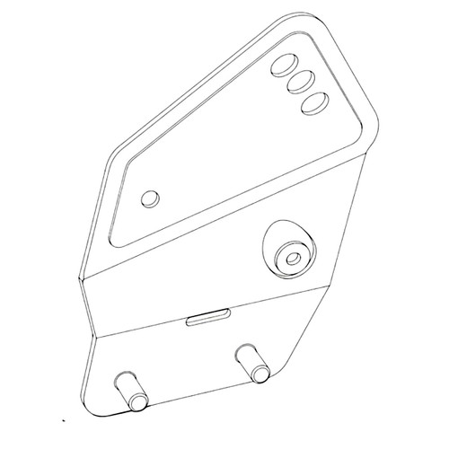 1346103 LOWER HANDLE BRACKET PLATE RHS TORO Genuine OEM Part