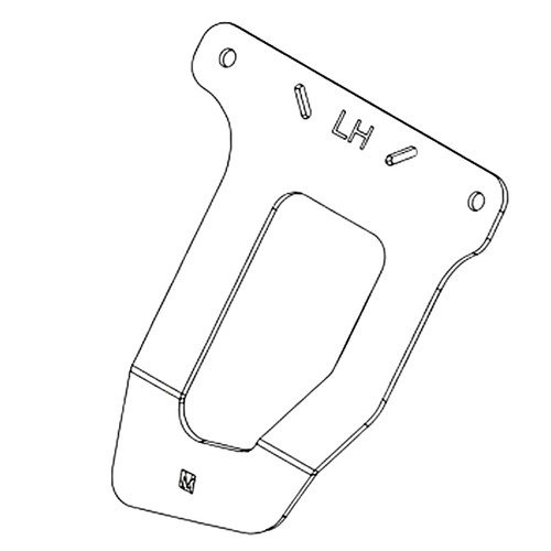 135-4938-03 - SUPPORT LEFT HAND MUD FLAP - TORO Genuine OEM Part