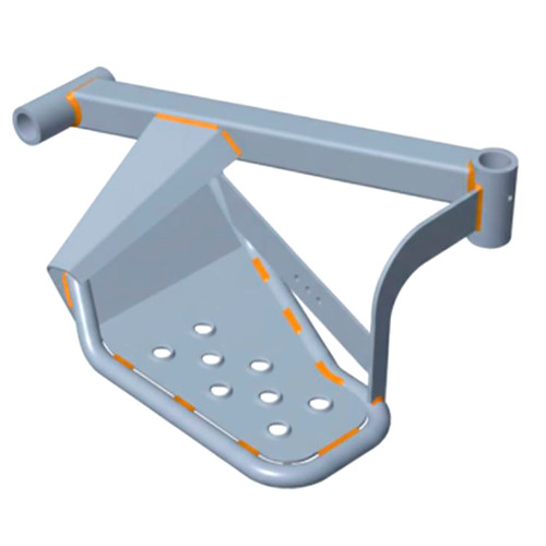 104-2743-01 - RIGHT HAND FLOOR PLATE ASSEMBLY - TORO Genuine OEM Part