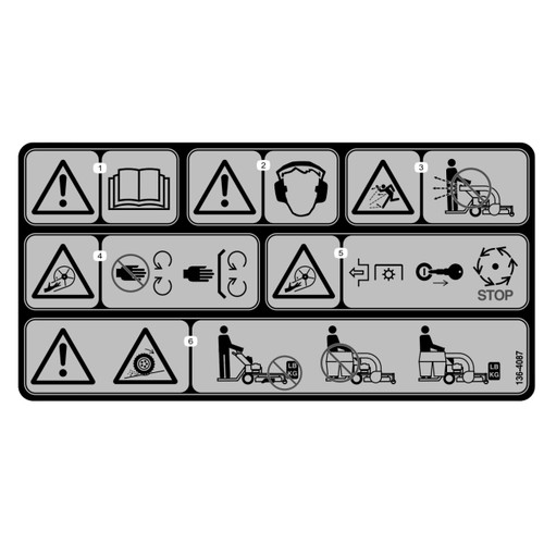 1364087 DECALWARNING TORO Genuine OEM Part