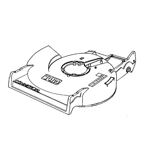 TORO - 14-9499 - HOUSING W/DECALS - Original Part - Image 1