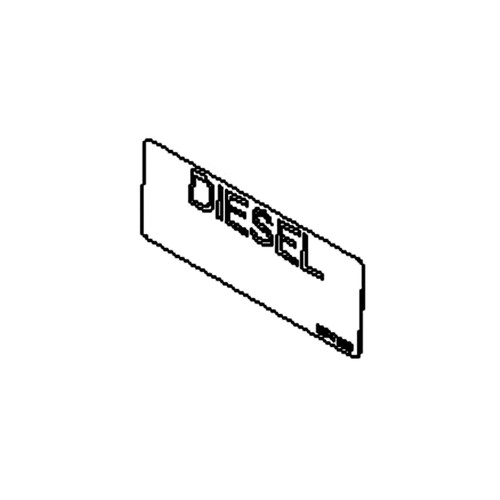 TORO - 107-7666 - DECAL-DIESEL - Original Part - NO LONGER AVAILABLE