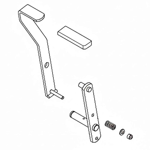 110-5870 - DECK LIFT HANDLE ASSEMBLY - TORO Genuine OEM Part - NO LONGER AVAILABLE