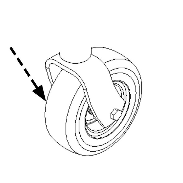 TORO - 135-5967 - WHEEL AND AXLE ASM - Original Part - Image 1