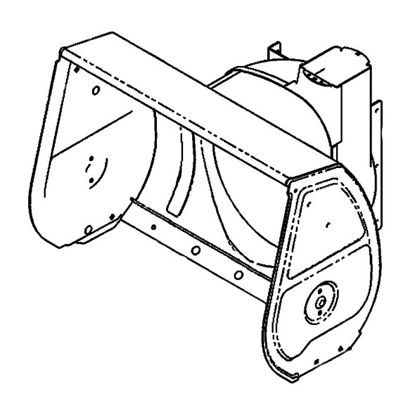 TORO - 144-0349 - AUGER HOUSING ASM (W/DECAL 30") - Original Part - Image 1