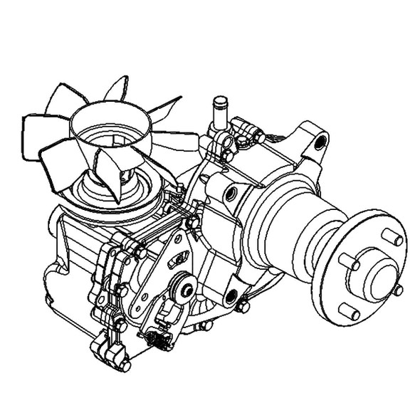 TORO - 145-3696 - LH TRANSAXLE ASM W/ARM - Original Part - Image 1