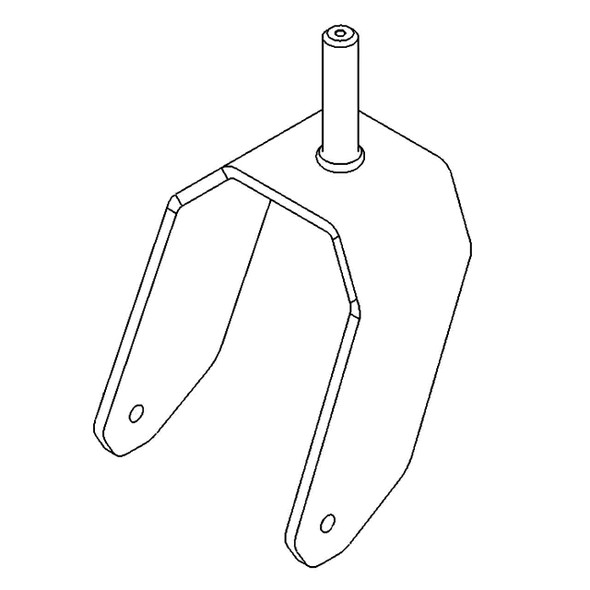 TORO - 147-0295-01 - 15IN CASTER FORK - Original Part - Image 1