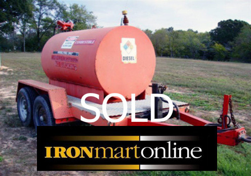 500 Gallon Trailer Mounted Diesel Fuel Tank used for sale