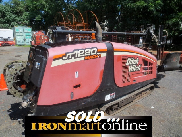 Ditch Witch JT1220 Mach 1 Horizontal Directional Drill, in very good condition.
