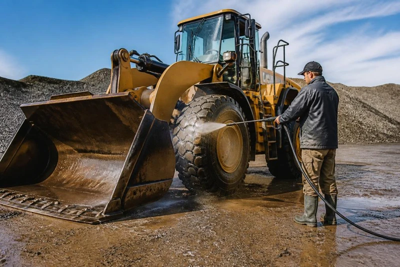 How to Clean Heavy Equipment for Resale
