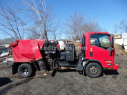 2007 Isuzu NPR with Tymco 210 Sweeper used for sale