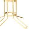 Modern Round "Kailua" Glass & Tubular Steel Patio Table by Brown Jordan