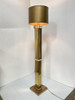 High Style Modern Lucite Acrylic and Brass Floor Lamp, Circa 1970