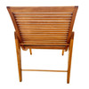 Bespooke Scandinavian Modern Blonde Slat Wood "Staple" Arm Lounge chair