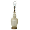 Large Hand Blown Murano Glass Table Lamp in Barovier Style