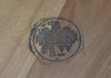 Restored MCM Maple & Faux Rattan "L" Shaped Corner Table by Heywood Wakefield
