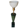 Mid-Century Ceramic Geometric Spiral Cone Table Lamp by Rembrandt, Pair