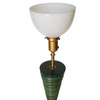 Mid-Century Ceramic Geometric Spiral Cone Table Lamp by Rembrandt, Pair