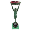 Frankart Standing Nude on Ball Art Deco Sculptural Smoke Stand Model T330