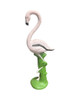 Restored Vintage Life Size Pink Flamingo Statues - Full Size Pair