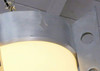 Mid-Century Aluminum Cylinder Pendant circa 1960, Pair