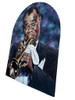 10' Foot Tall Oil on Canvas Portrait of Louis Armstrong Folding Screen