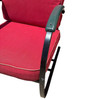 Art Deco Green & Black Springer Rocking Chair by Wolfgang Hoffmann for Howell