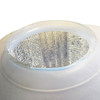 Streamline Ceiling Pendant w Textured Blue Glass Stepped Glass Globe 4 Available