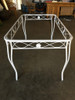 Mid-century Woodard Glass Top Wrought Iron Scroll Pattern Patio Outdoor Set
