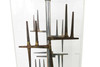 Brutalist Nail Sculptural Lucite Table Lamp by Laurel