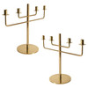 Scandinavian Modern Brass Candle Holder Candelabra by Hans-Agne Jakobsson, Pair