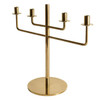 Scandinavian Modern Brass Candle Holder Candelabra by Hans-Agne Jakobsson, Pair
