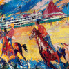 LeRoy Neiman Hotel Large Del Coronado Framed Poster Print by Emerald Art Gallery