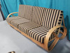 Restored Rattan 3/4 Pretzel Sofa & Lounge Chair Living Room Set