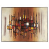 Large Abstract Oil Paining on Canvas by Marcella Doane