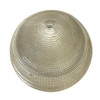 Mid-century Holophane Ceiling Light Teardrop Globe with Brass Fitter