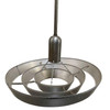 Mid-Century "Saturn" Ceiling Aluminum 19" Pendant by Kurt Versen, 16 Available
