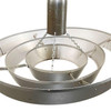 Mid-Century "Saturn" Ceiling Aluminum 19" Pendant by Kurt Versen, 16 Available