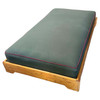 Restored Mid-Century Stacked Rattan Sofa Daybed