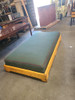 Restored Mid-Century Stacked Rattan Sofa Daybed