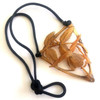 Large Art Nouveau Hand Carved Tortoise Shell Pendant, circa 1890, Paris
