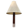 Nickel Básica M2 Table Lamp by Santiago Roqueta For Santa & Cole w/ Large Shade
