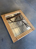 Midcentury Three-Strand Rectangle Rattan Mirror