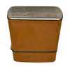 Rare Leather Bound Art Deco Windproof Flip Pocket Lighter by Champ Austria
