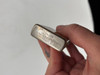 Rare Leather Bound Art Deco Windproof Flip Pocket Lighter by Champ Austria