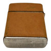 Rare Leather Bound Art Deco Windproof Flip Pocket Lighter by Champ Austria