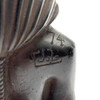 Hand Carved Ebony Wood King Tut Tutankhamen Pharaoh Bust Book Ends Signed 1974